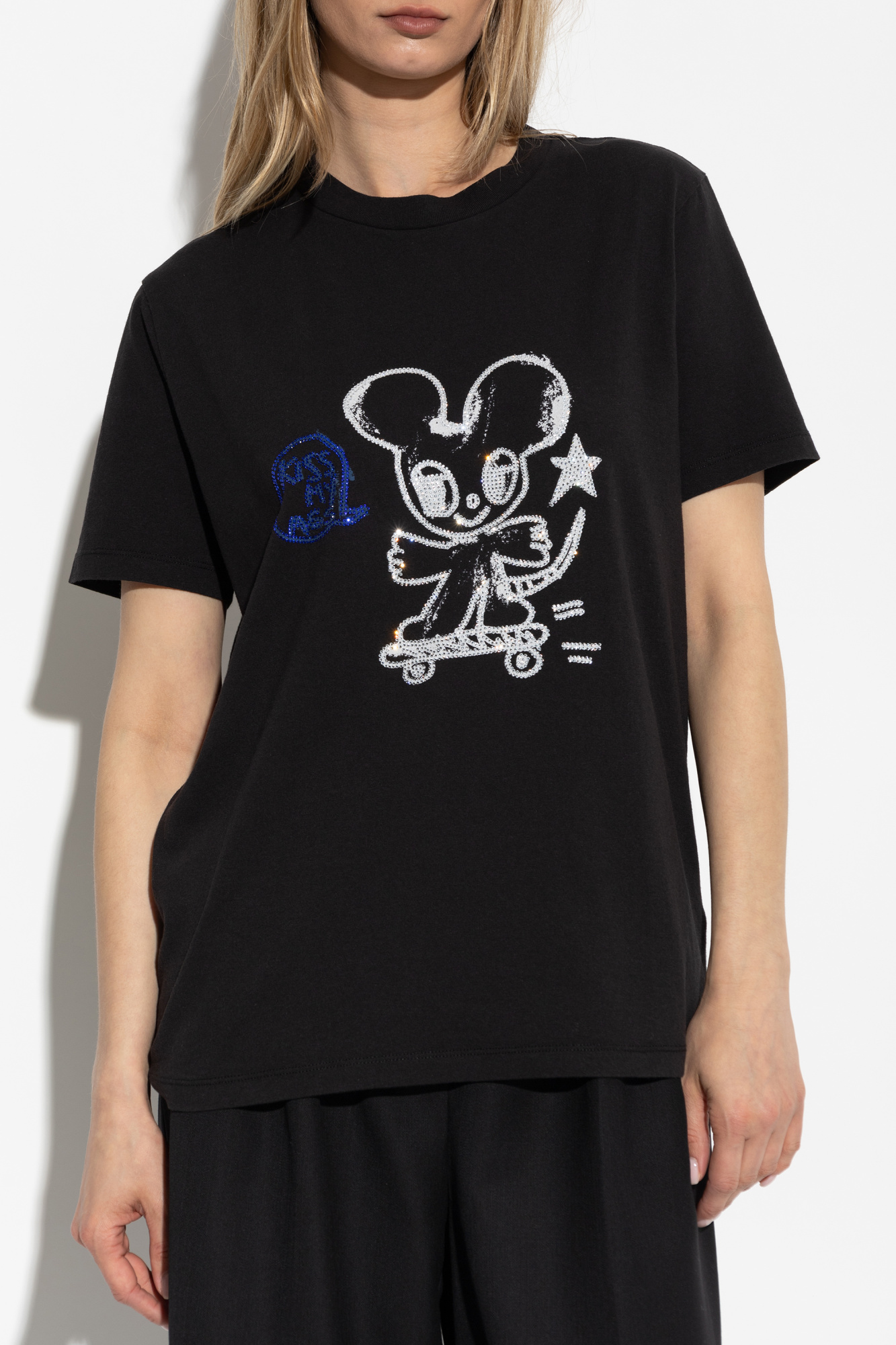 ZADIG & VOLTAIRE エトウィン Tシャツ JWTS02734 107 Black Edwin T-shirt in Organic Cotton | Zadig&Voltaire